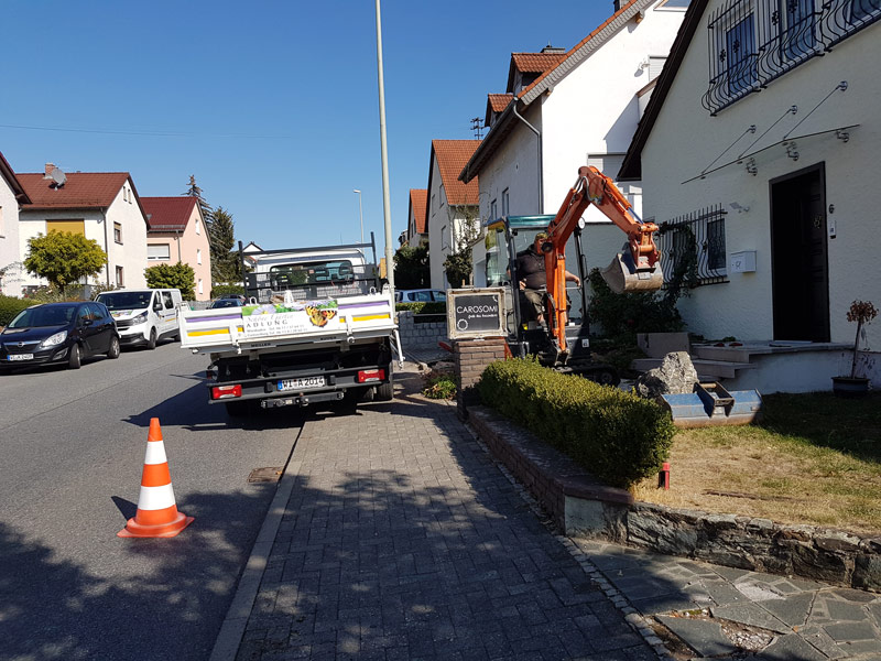 Kellertrockenlegung am Vorgarten